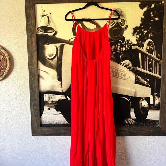 All Saints Amor low back maxi dress in Berry Red NWT size US 4 - Picture 3 of 13
